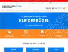 Tablet Screenshot of kleiderbuegelstore.at